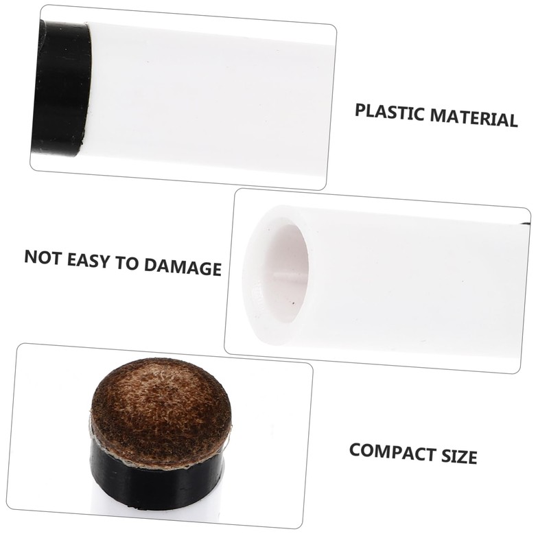 Outanaya 10pcs Screw Billiard Cue Tips Replacement Durable Plastic Tips