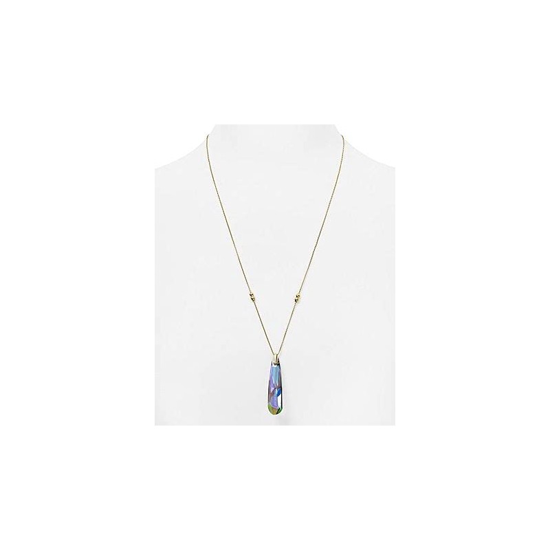 Crystal Infusion Pendant Necklace | Gold Chain Pull Chain Adjustable