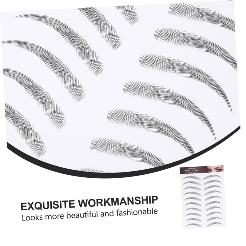 Baluue Sets Full Realistic Eyebrow Kit Easy Apply Sticker Brow