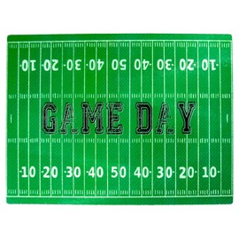 Boston International Cutting Boards Textured Glass Board, Large, Game Day