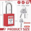 Landhoow 24 Set Lockout Tagout Locks Set, Safety Padlock, Loto