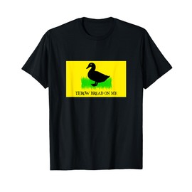 Gadsden Flag Parody T-Shirt | Throw Bread On Me T-Shirt