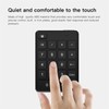 Bluetooth 5.1 Numeric Keypad 19 Keys Ergonomic Number Pads Battery