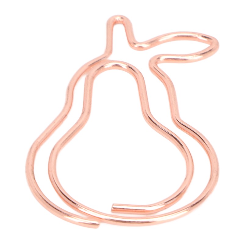 100Pcs Paper Clips Cute Bunny Shape Electroplating Process Lightweight Portable