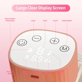 Double Wearable Breast Pump,Electric Hands-Free Breast Pump with 3 Modes & 9 Levels, LCD Display, Ultra-Quiet and Pain Free Portable Breast Pumps(2 Pack Pink)