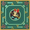 Painted Anti Slip Premium Smooth Movement Mahjong Tiles Mat Exquisite