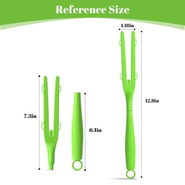 LYASILGC - Mango extensible para trapeador – compatible con recarga, desmontable y reemplazable, incluye 3 asas extendidas (3, verde)