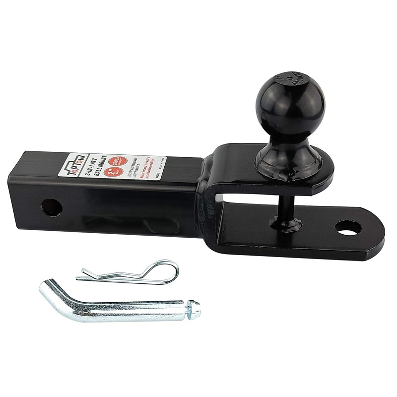 TOPTOW ATV/UTV Trailer Hitch Towing Ball Mounts, 2-Inch Ball, Clevis