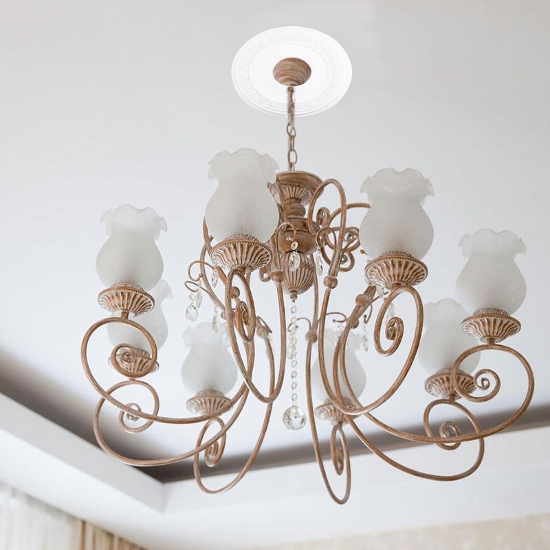 INCREWAY 1Pack 3D Modeling Ceiling Medallion Lighting Medallion Ceiling Cover