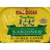 King Oscar"Tiny Tots" Finest Brisling Sardines in Extra Virgin Olive