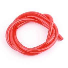 ID 5mm x OD 8mm Motorcycle Fuel Line Hose,Flexible Fuel Hose with Anti-aging PVC for Fuels Gas Transportation,Professional Gas Line Hoses for Motorcycle Petrol Diesel System (Red)