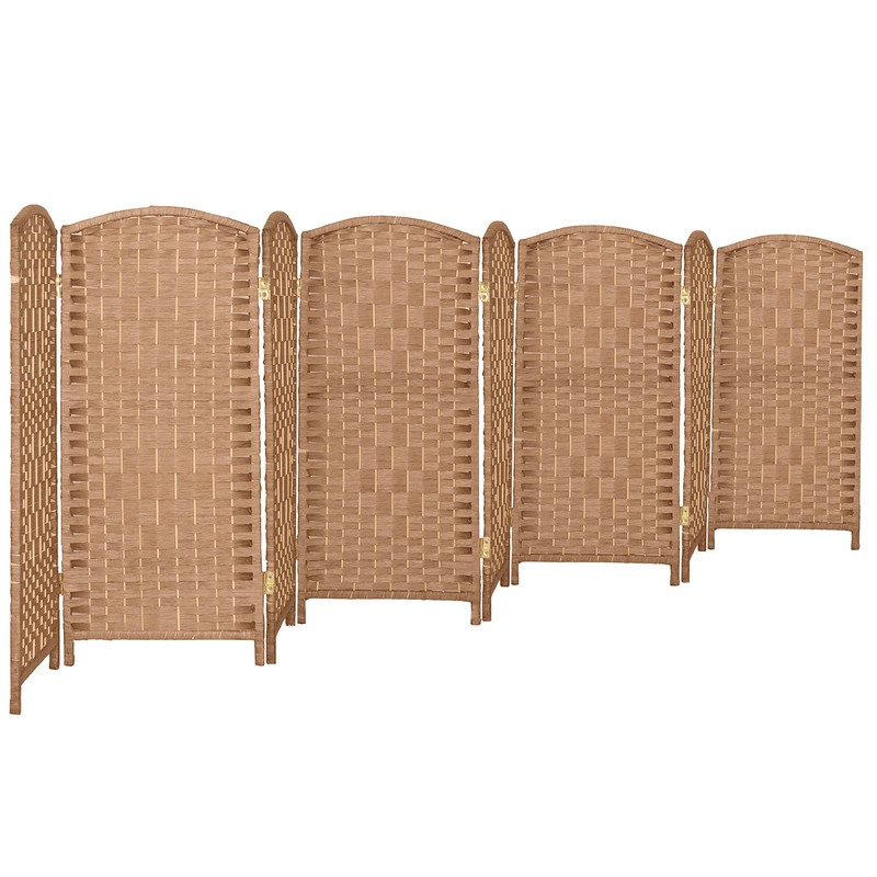 Red Lantern 3 ft. Short Diamond Weave Fiber Folding Screen