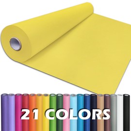 PerkHomy 48" x 2,400" (200') Lemon Yellow Kraft Paper Roll for Craft Bulletin Board Paper Kids Art Table Covering Crafting Gift Wrapping Bouquet Packing Parcel 80GSM 55LB (Lemon Yellow, 48" x 200')