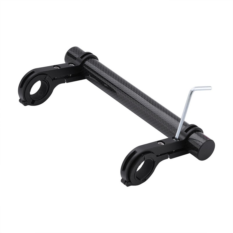 20cm Durable Double Handlebar Extension Mount Carbon Fiber Extender Holder