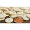 Unbranded 8 PCS Only Iridescent Cream MOP River Shell Buttons