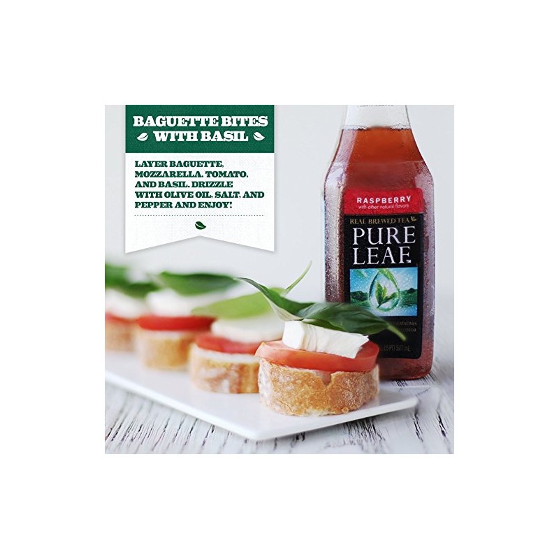 Pure Leaf Iced Tea, Raspberry, Sweetened, Real Brewed Black Tea,