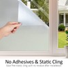HIDBEA Frosted Window Privacy Film Heat Control UV Blocking, Static