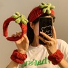 3pcs Tomato Set Anti-Wet Hair Band and Wristband Set for