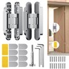 Eegoowa 6" Hidden Door Hinge,Invisible Door,Hidden Door Hinges for Secret