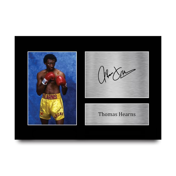 HWC Trading A4 Thomas Hearns Boxing Gifts Printed Signed Autograph