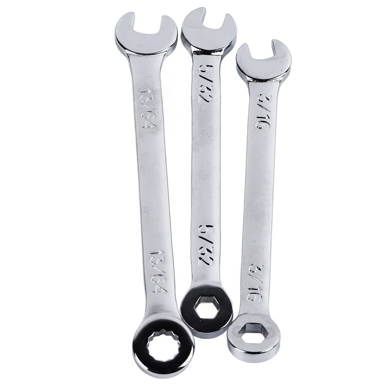 10PCS Mini Combination Wrench Set Steel Inch Open End Small