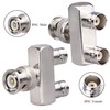 TUOLNK 2PCS BNC Male to Dual BNC Female 3-Way RF