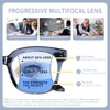 Progressive Multifocus Reading Glasses for Women Men Oversized Anti Blue