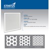 2'x2' Black Plastic Perforated Tile, 2 Pack with 1/2" Holes