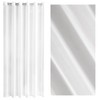 Eurofirany Lucy Voile Curtain, White, 200 x 250 cm