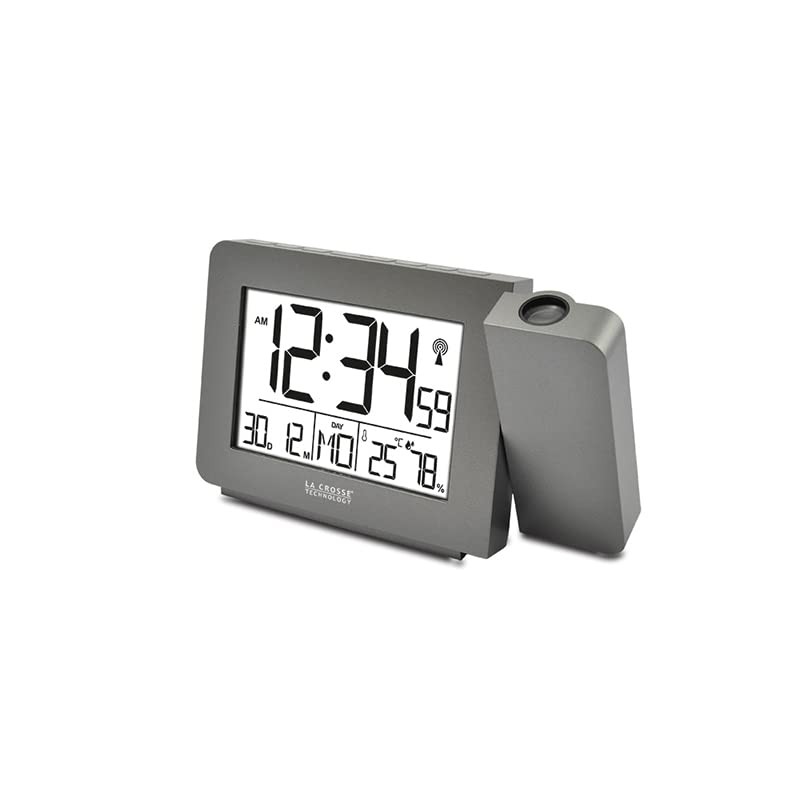 LA CROSSE TECHNOLOGY WT522 Radio-Controlled Alarm Clock with Projection -
