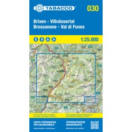 Tabacco Wandern Pragser Dolomiten 1:25000: Tabacco Wanderkarte 1:25000 (Carta sciistica in scala 1:25.000)