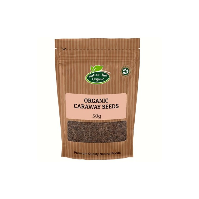 Organic Caraway Seeds 50g by Hatton Hill Organic | Whole,