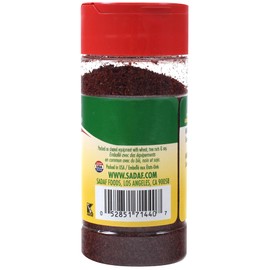 Sadaf Sumac Ground - Sumac Powder for Cooking and Food Seasoning - Sumac Seasoning - Traditional Middle Eastern Spice - Kosher - 2 Oz Bottle with Shaker Top
