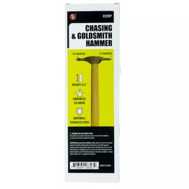 Chasing & Goldsmith Hammer | 8.5" | Steel | Wood | 5/8" & 1/4" Diameter | Small