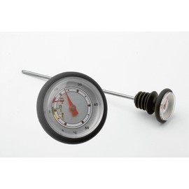 Weis Wine Thermometer, Stainless Steel Silver/Black, 19.5 x 5 x 5 cm