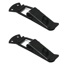 2PCS Iron Tension Clasp, 110.2mm Spring Loaded Toggle Latch with Lock Ring for Box Drawer Cabinet