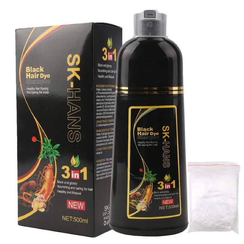 Shampoo Cubre Canas Tinte Instantáneo 3 en 1 Brillo Suavidad