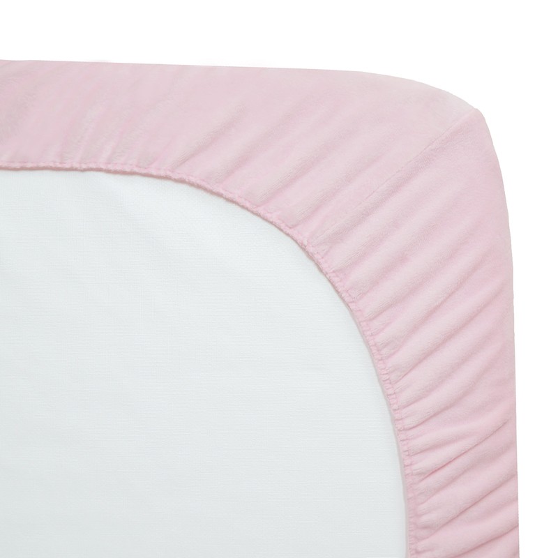 American Baby Company Heavenly Soft Chenille Crib Sheet, Pink