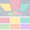 VIHOSE 6 Pcs Fluorescent Light Covers for Ceiling Lights Classroom