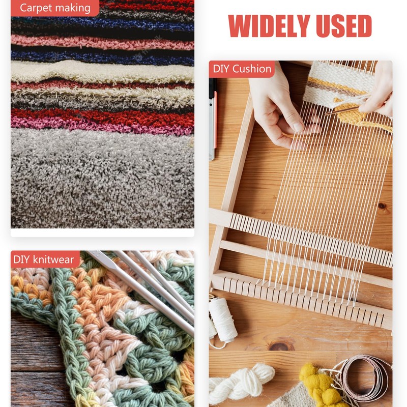 IWOWHERO 12pcs Acrylic Fiber Knitting Yarn Set DIY Rug Yarn