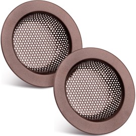 Retisee 2 Pcs Sink Strainer Stainless Steel Sink Drain Basket Cover Mesh Metal Food Catcher Kitchen Sink Accessories for Hair Garbage, Large Wide Rim of 4.4 Diameter (Oil Rubbed Bronze,2mm Dia Hole)