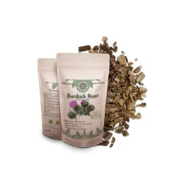 Premium Burdock Root Tea 50g – 100% Pure, Raw, Wild, Non-GMO, Vegan – Supports Detoxification, Skin Health, and Digestive Wellness – Ideal for Herbal Teas and Extracts