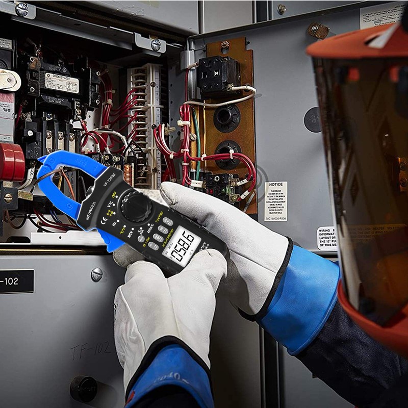 INFURIDER Digital Clamp Meter, YF-7200B, TRMS Auto Range, AC DC