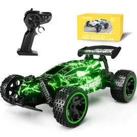 Tecnock RC Car for Kids RC Type C USB Charging Toy Car Off-Road 2.4Ghz RC Car Birthday Gift (Green)