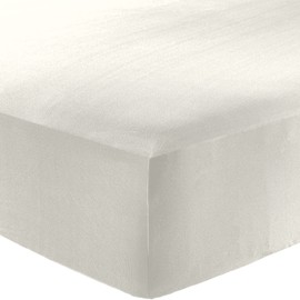 Erwin Müller Landsberg Fitted Sheet Microfibre Interlock Jersey White Size 140 x 200 cm - 160 x 200 cm