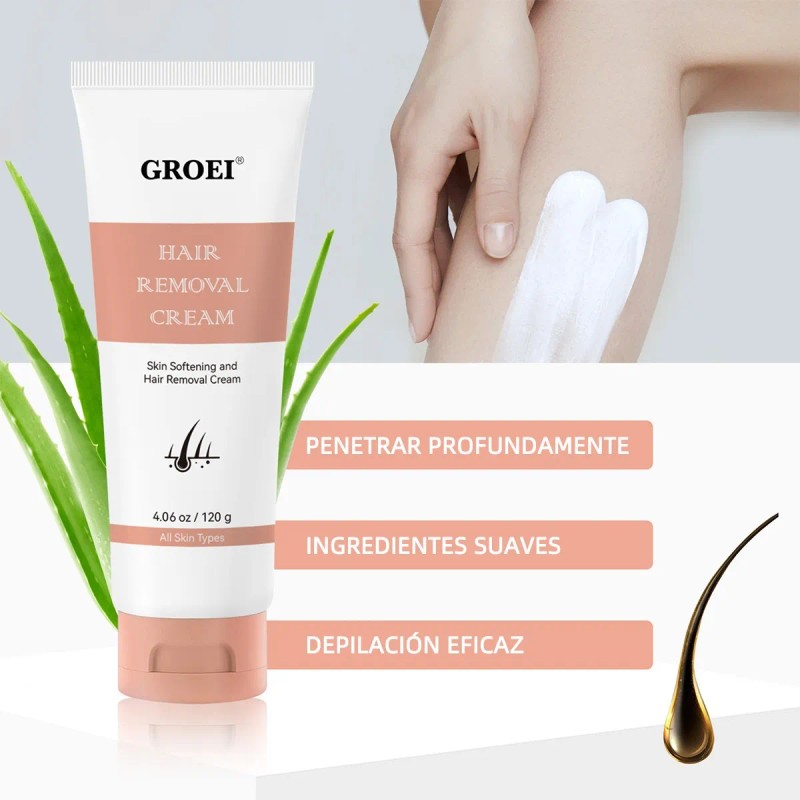 Crema Depilatoria Corporal Con Espátula Para Mujer Y Hombres