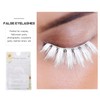 FOMIYES 3 Pairs White Eyelashes Fluffy False Eyelashes 3D Faux