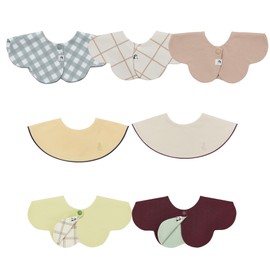 Konny Baby Bib Set, 360° Rolling, Absorbent and Quick-Drying, Simple Design, For Girls and Boys, Baby Outfit, Baby Shower Gift, Stylish, Present