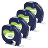 4-Pack Compatible with Dymo Label Maker Refills Replacement for Dymo