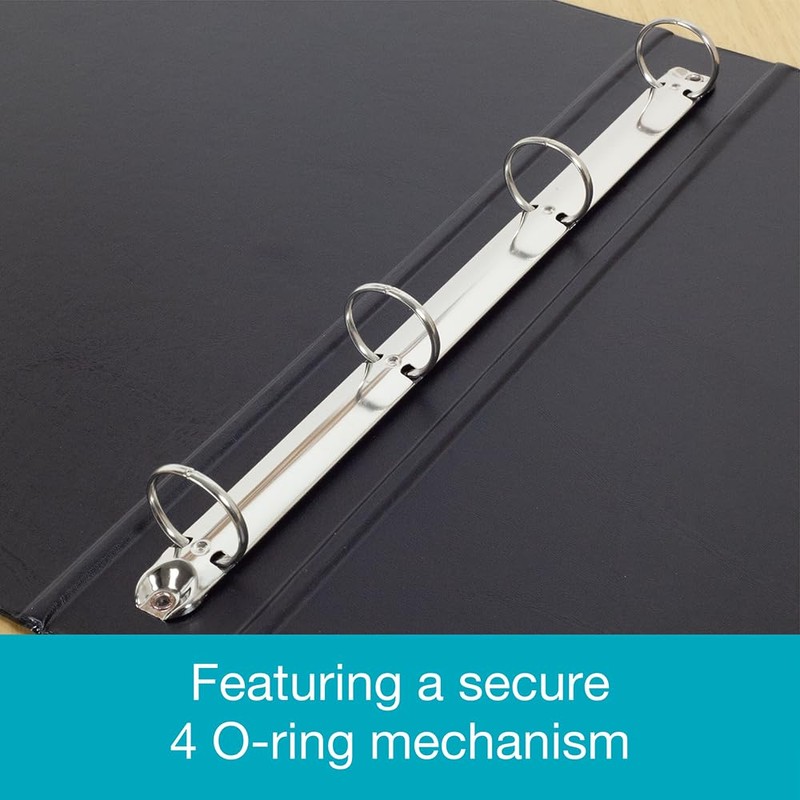 Elba A4 4 O-Ring Binder, 25mm capacity, 30mm spine, Presentation